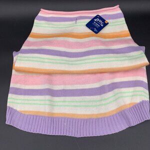 Youly Dog Pet Sweater CostumeXXXL Striped Ribbed‎ Knit The Hipster 25-27 Inches